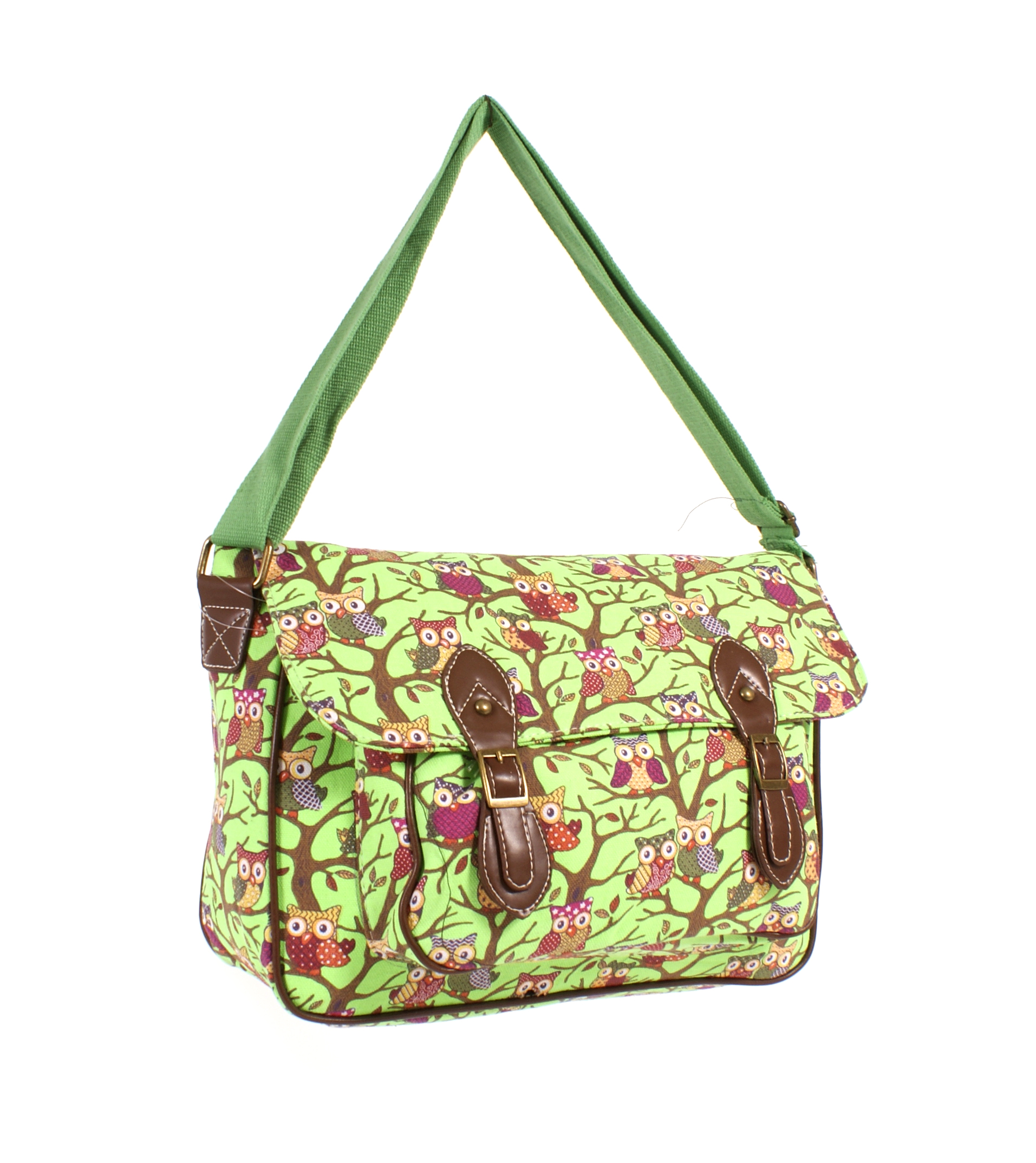 (image for) 0233 OWL BAG BRIGHT GREEN